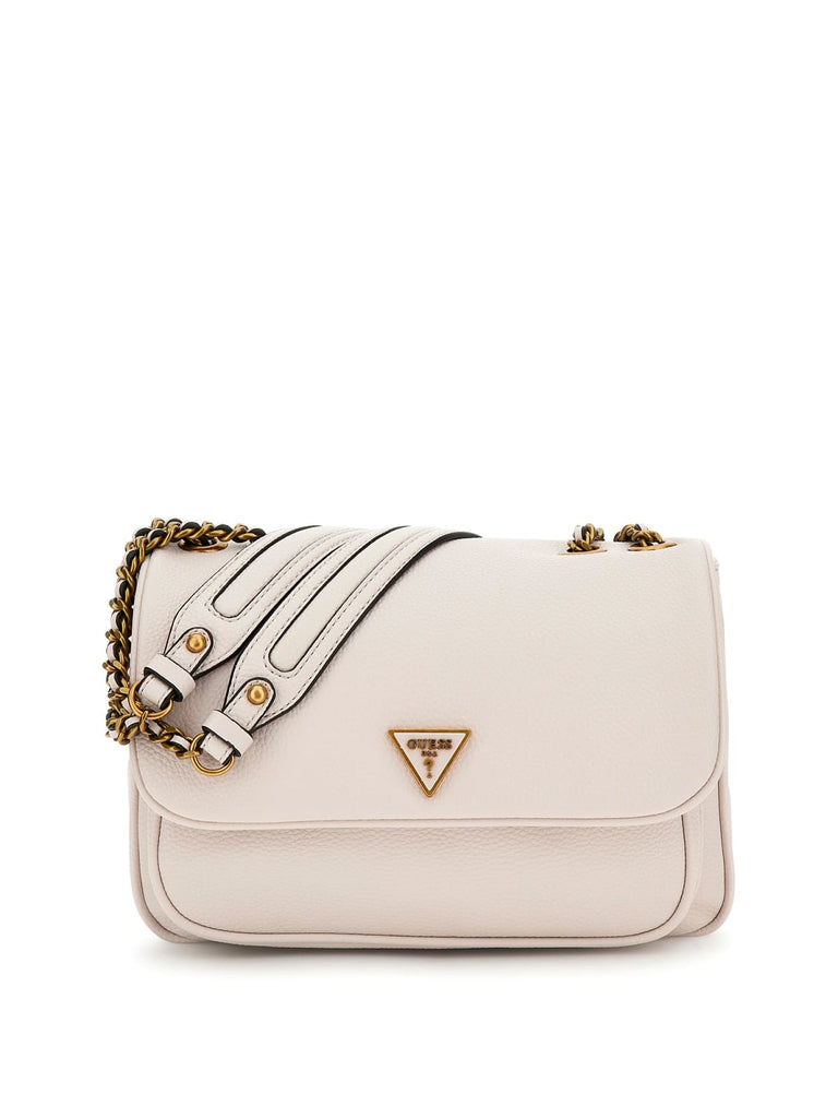 Guess Jeans HWSB87 35210 Borsa A Tracolla Donna: Grigio In Poliuretano Con Catena E Dettagli In Metallo