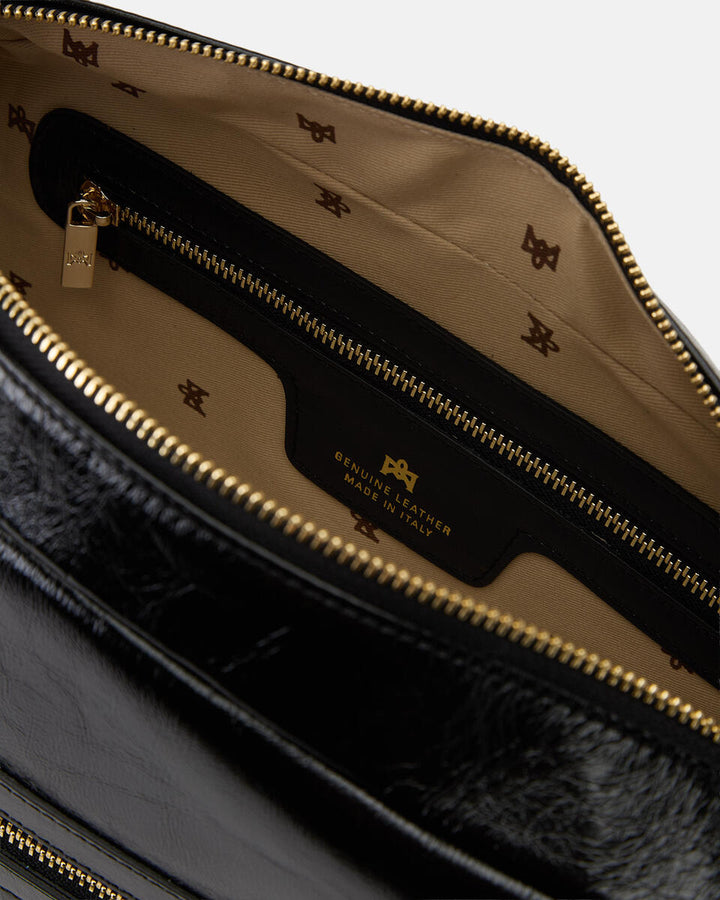 Cuoieria Fiorentina CAMERA BAG GRANDE Collezione Cameron Nero